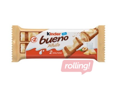 Batoniņš Kinder Bueno white, 43g