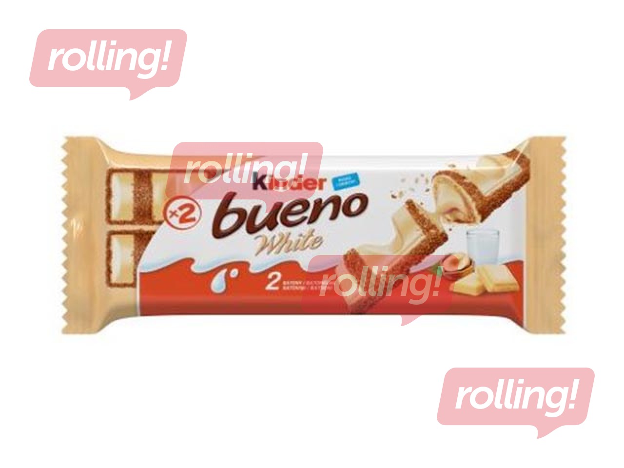 Batoniņš Kinder Bueno white, 43g