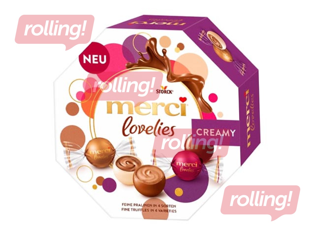 Šokolādes konfekšu izlase Merci, Lovelies, Creamy, 185g