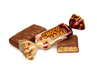 Шоколадные конфеты Roshen Choco Lapki, 1 кг