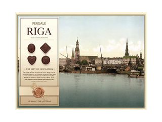 Dark chocolate assortment Pergale, Riga, 348g