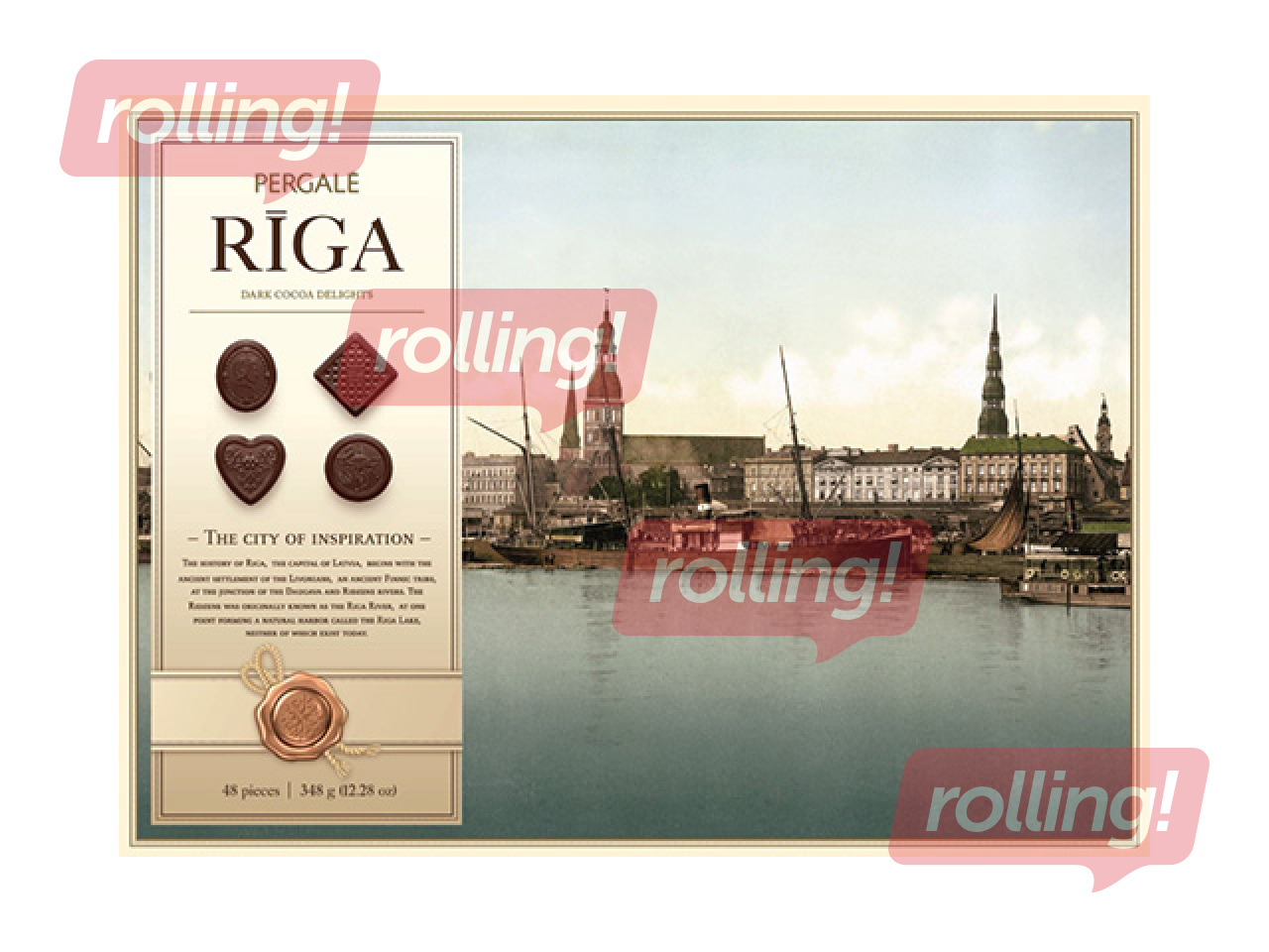 Tumšā konfekšu izlase Pergale, Rīga, 348g 