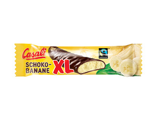 Batoniņš Casali XL, suflē, ar banānu garšu šokolādē, 22g