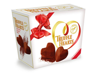 Candies Truffle hearts, 120g