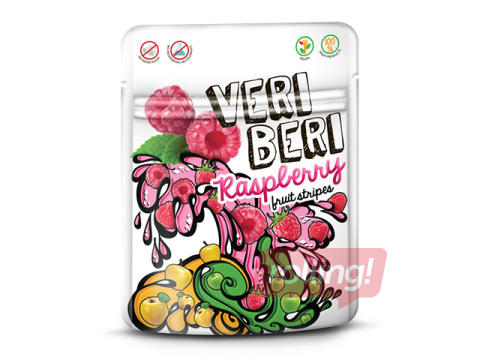 Конфеты, Veri Beri, малиновые полоски, 50г