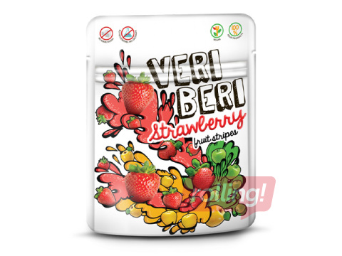 Candies, Veri Beri, strawberry strips, 50g