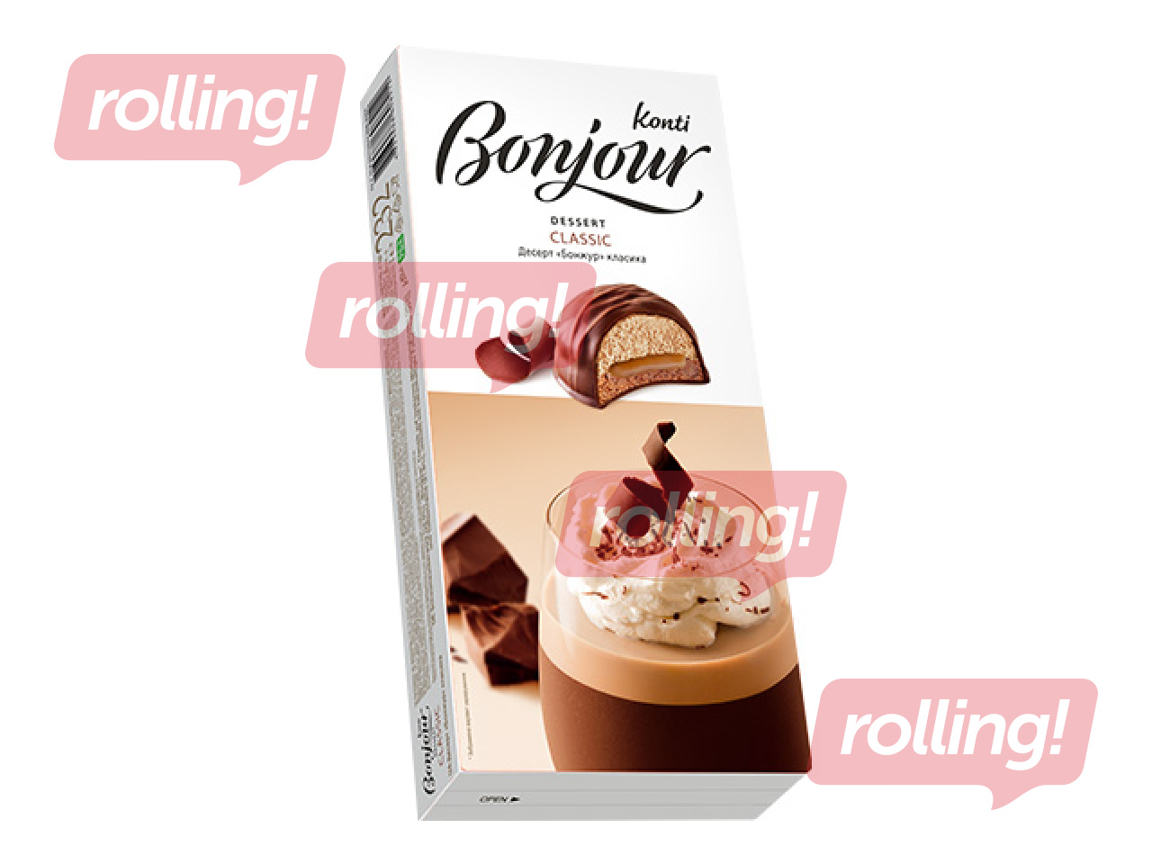 Konfektes Bonjour Konti, ar kapučino garšu, 232g