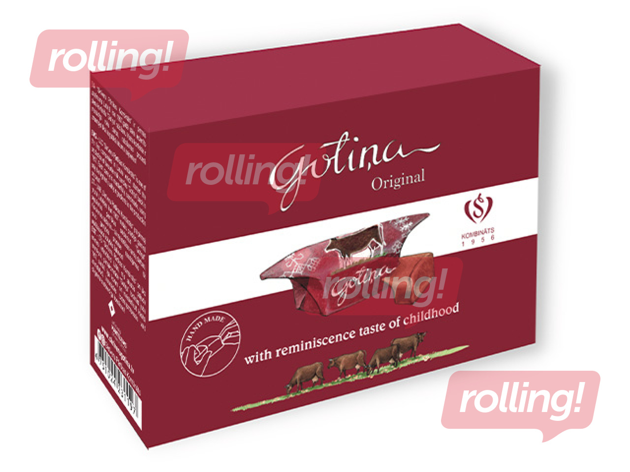 Kommid Skrīveru Gotiņa, originaal, Läti lipu värvides, 180g