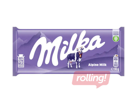 Šokolāde Milka Alpine Milk, 90g
