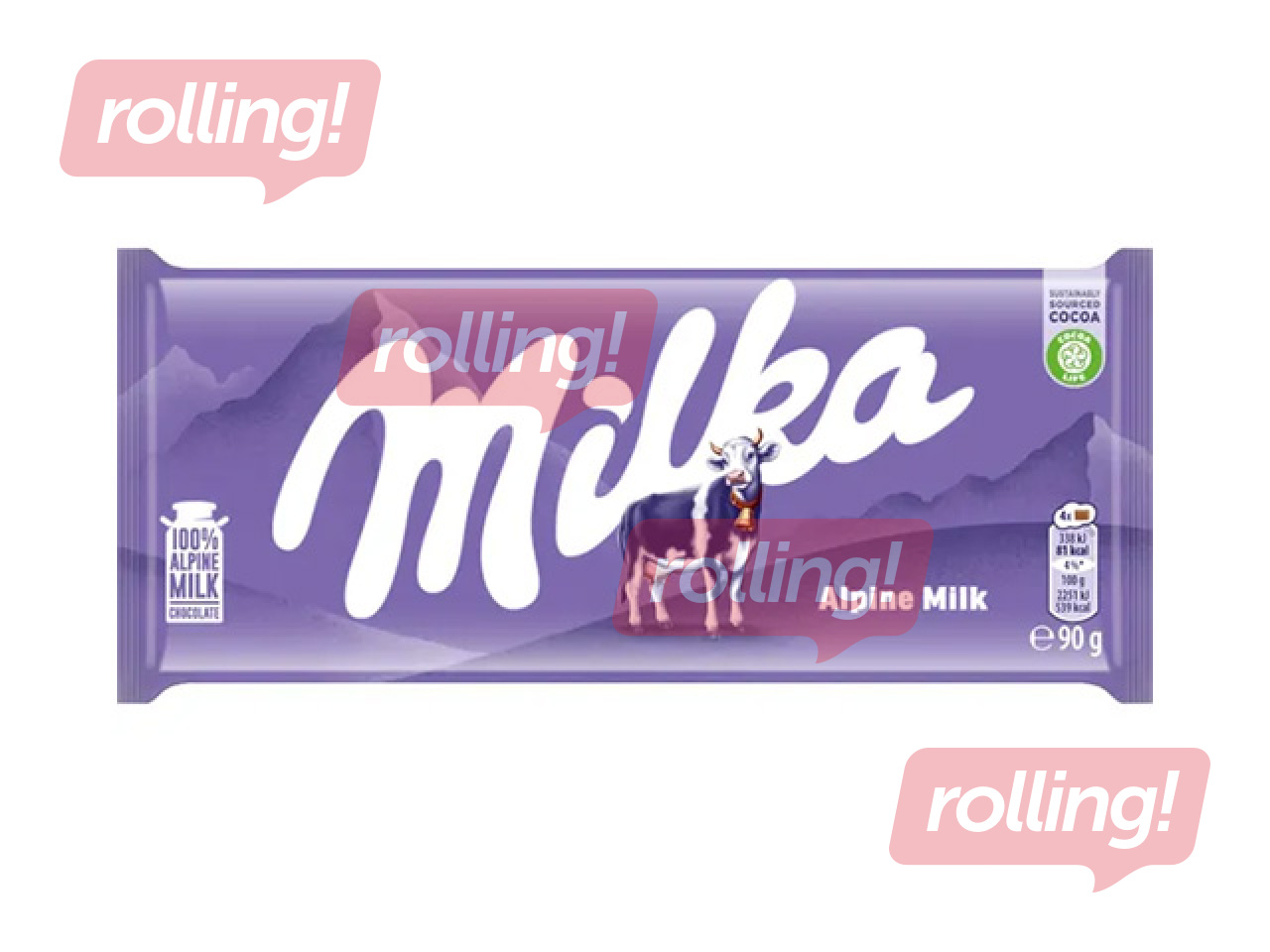 Šokolāde Milka Alpine Milk, 90g