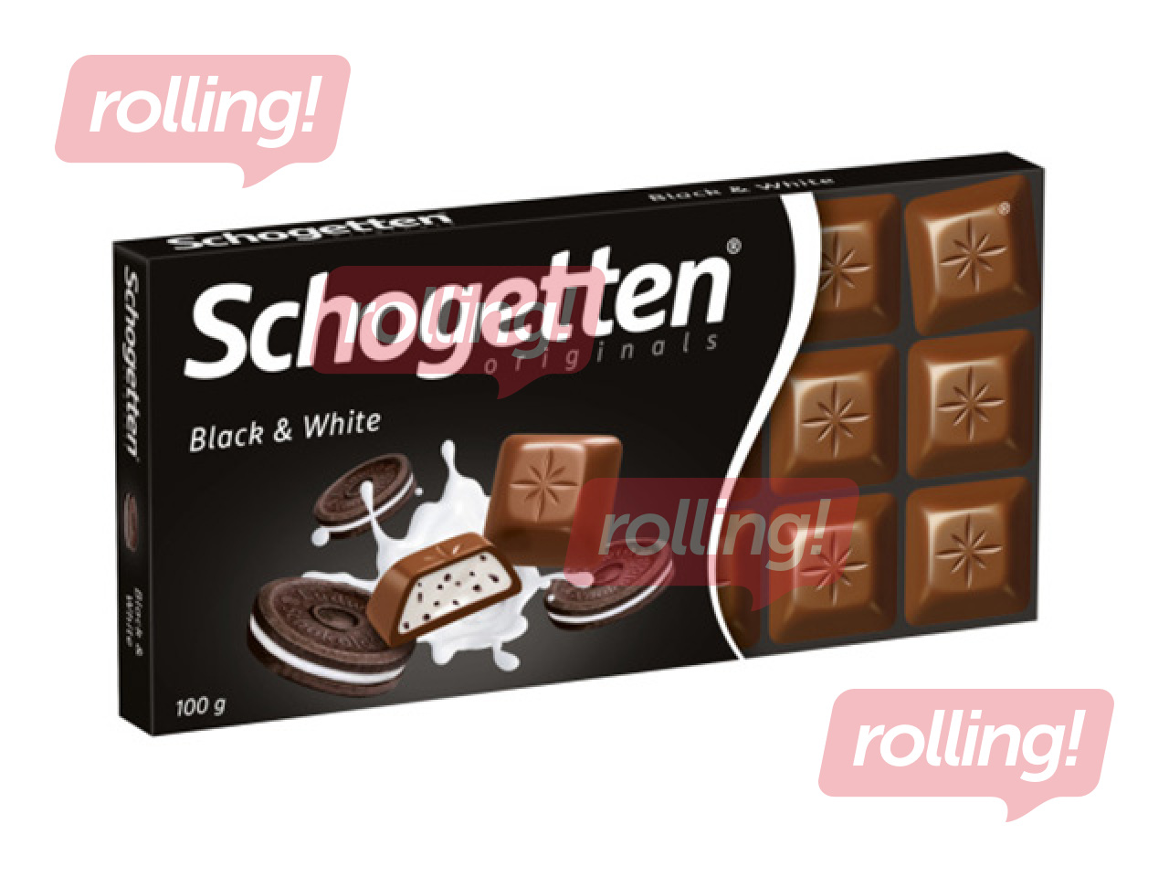 Šokolāde Schogetten Black & White, 100g