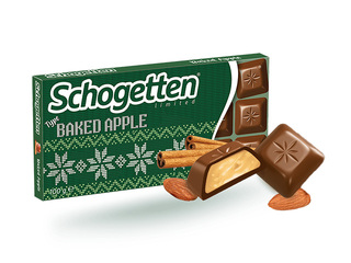 Шоколад Schogetten Winter с запечёнными яблоками, 100г