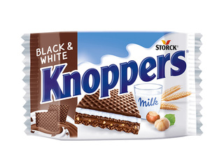 Вафельный батончик Knoppers Black&White, 25г