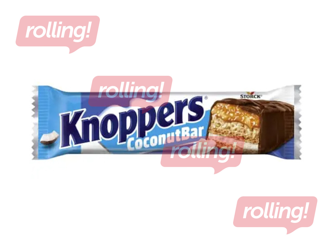 Vafeļu batoniņš Knoppers, Coconut, 40g