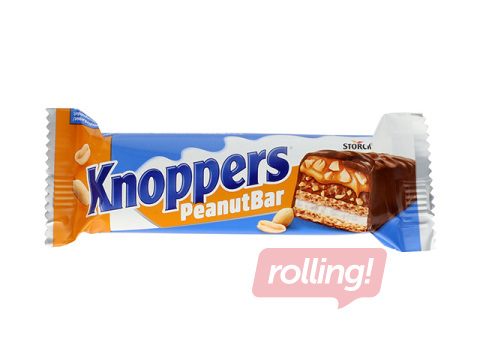 Vafeļu batoniņš Knoppers, Peanut, 40g