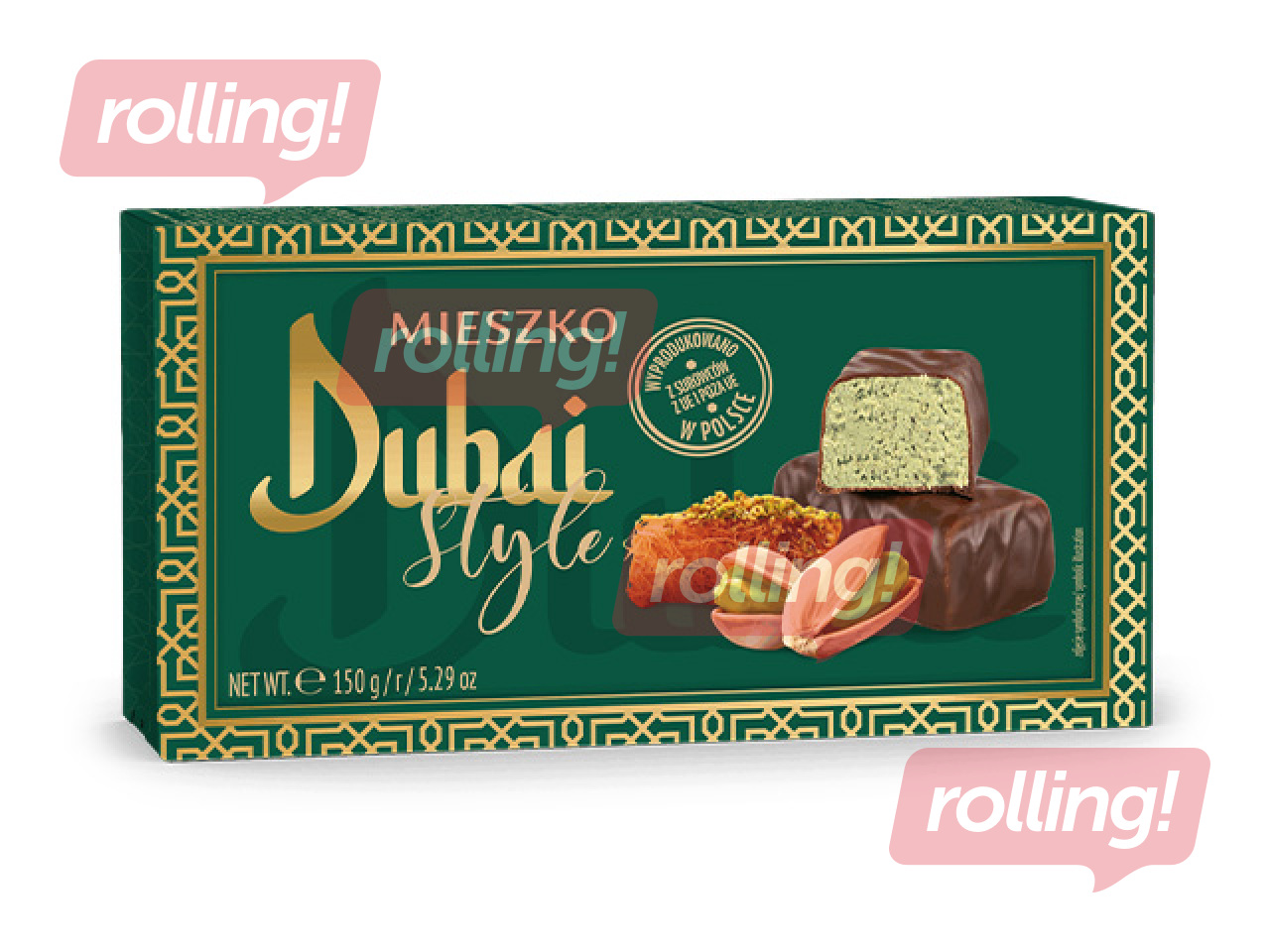 Konfektes Mieszko, Dubai Style ar pistāciju garšu, 150g