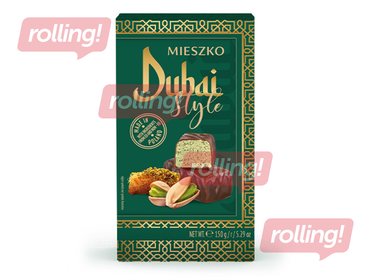 Konfektes Mieszko, Dubai Style ar pistāciju garšu, 150g