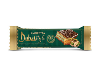 Vafeļu batoniņš Mieszko, Dubai Style ar pistāciju garšu, 40g