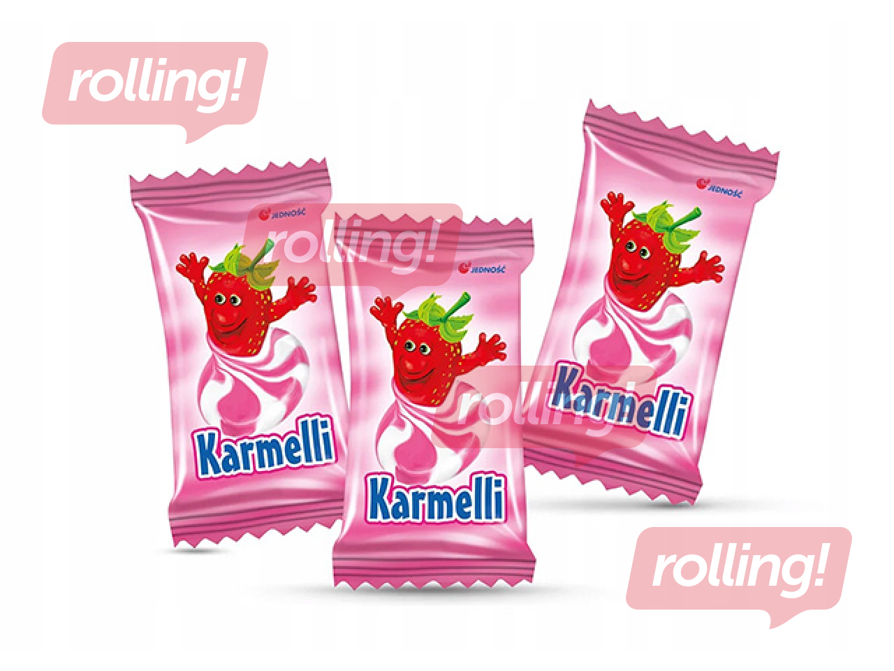 Karameles Jednoosc ar zemeņu un krējuma garšu, 1kg