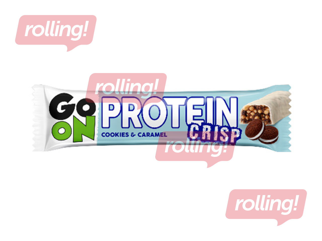 Batoniņš Sante, Go On, Protein Crisp ar cepumiem un karameli, 50g