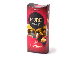 Tumeda šokolaadi trühvlid Pure Chocolate, Rémy Martin konjakikreemitäidisega, 108g