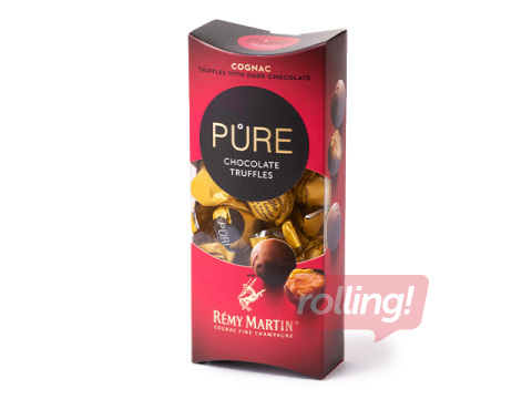 Tumšās šokolādes trifeles Pure Chocolate ar konjaka Remy Martin krēma pildījumu, 108g