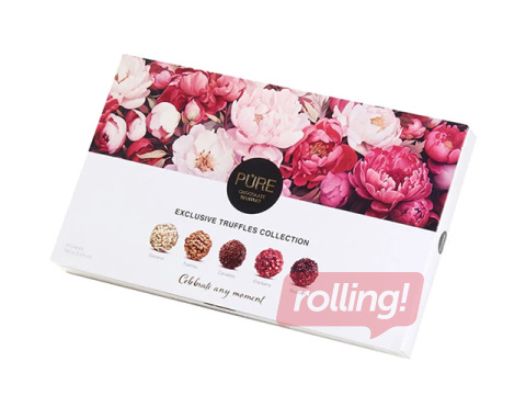 Chocolate truffle selection Pure Chocolate, Peonies, 160g