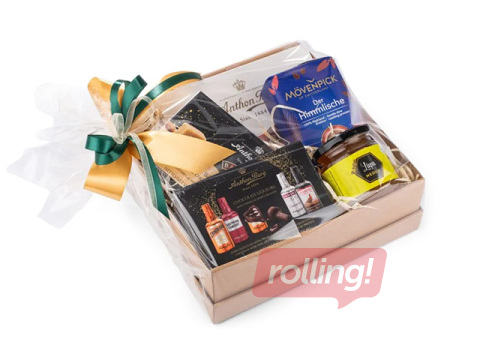 Dāvanu komplekts Anthon Berg šokolādes konfektes / Cachet šokolāde / Kafija / Medus