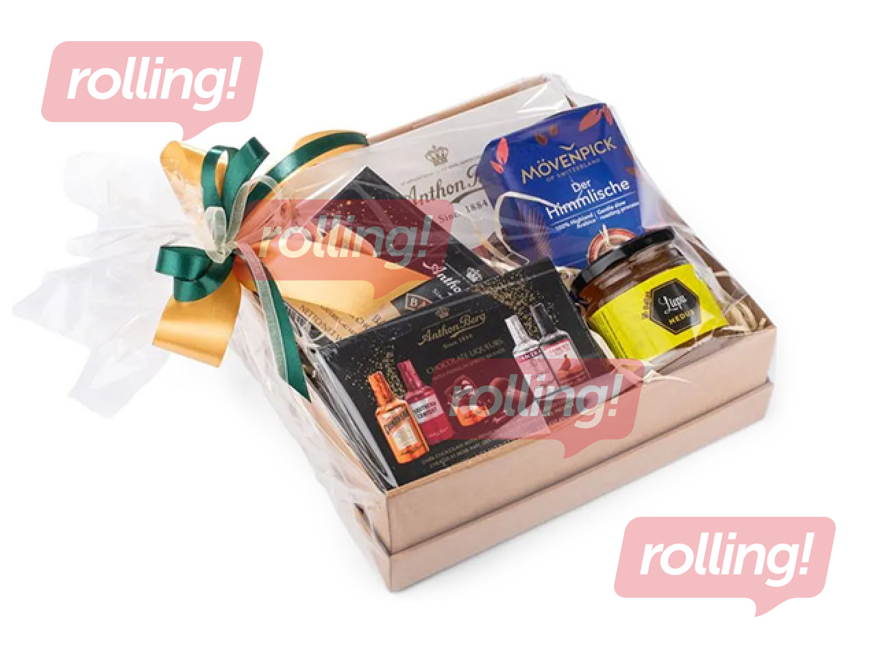 Подарочный набор Anthon Berg шоколадные конфеты / шоколад Cachet / кофе / мёд