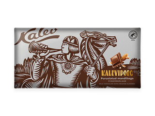 Šokolāde Kalev, Kalevipoeg, piena ar mandelēm, 270g