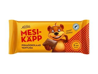Chocolate Kalev Mesikäpp, milk with wafers, 100g