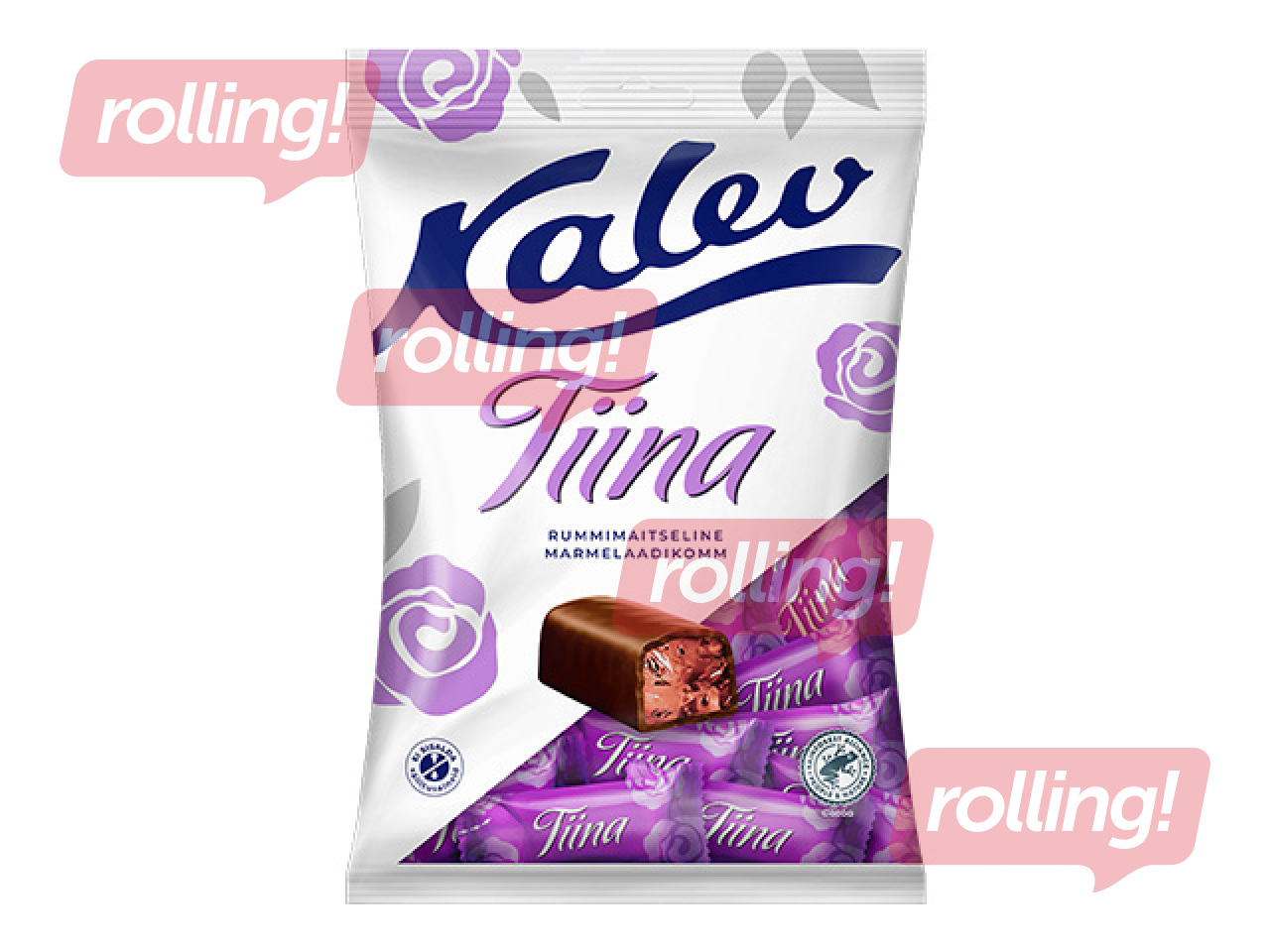 Konfektes Kalev, Tiina, marmelādes ar ruma garšu, 175g