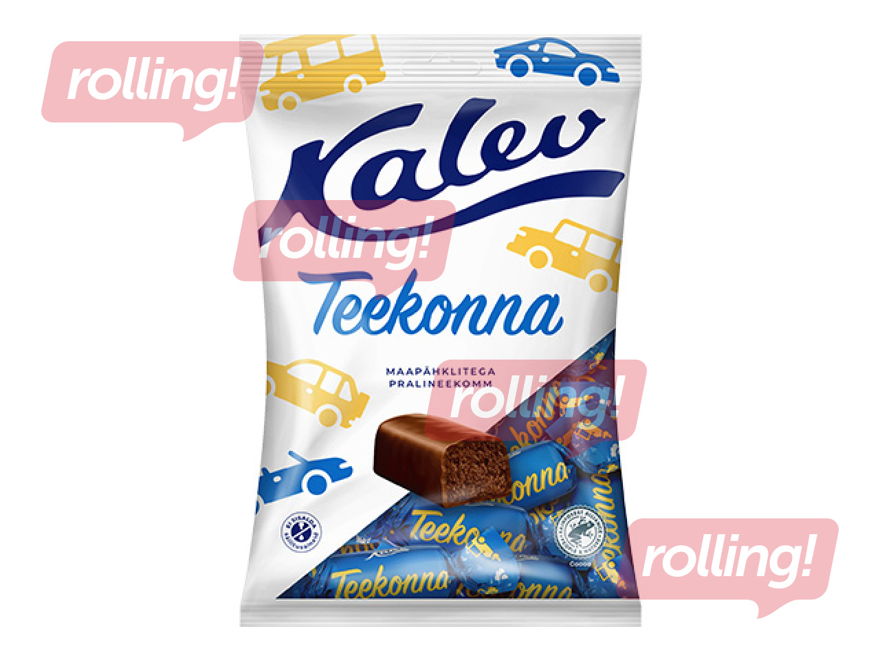 Konfektes Kalev, Teekonna, pralinē konfekte ar zemesriekstiem, 175g