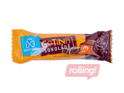 Batoniņš Skrīveru Saldumi, Skrīveru Gotiņa, tumšajā šokolādē, 40g