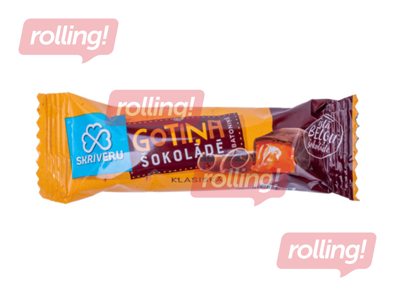 Batoniņš Skrīveru Saldumi, Skrīveru Gotiņa, tumšajā šokolādē, 40g