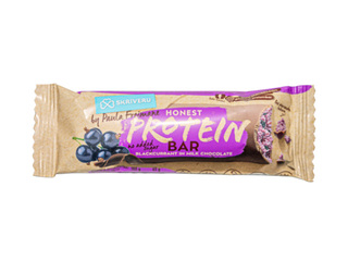 Protein bar Skrīveru Saldumi, blackcurrant, in milk chocolate, 45g