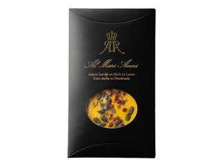 Chocolate Al Mari Anni, cheese flavor, with seeds and pink pepper, 80g