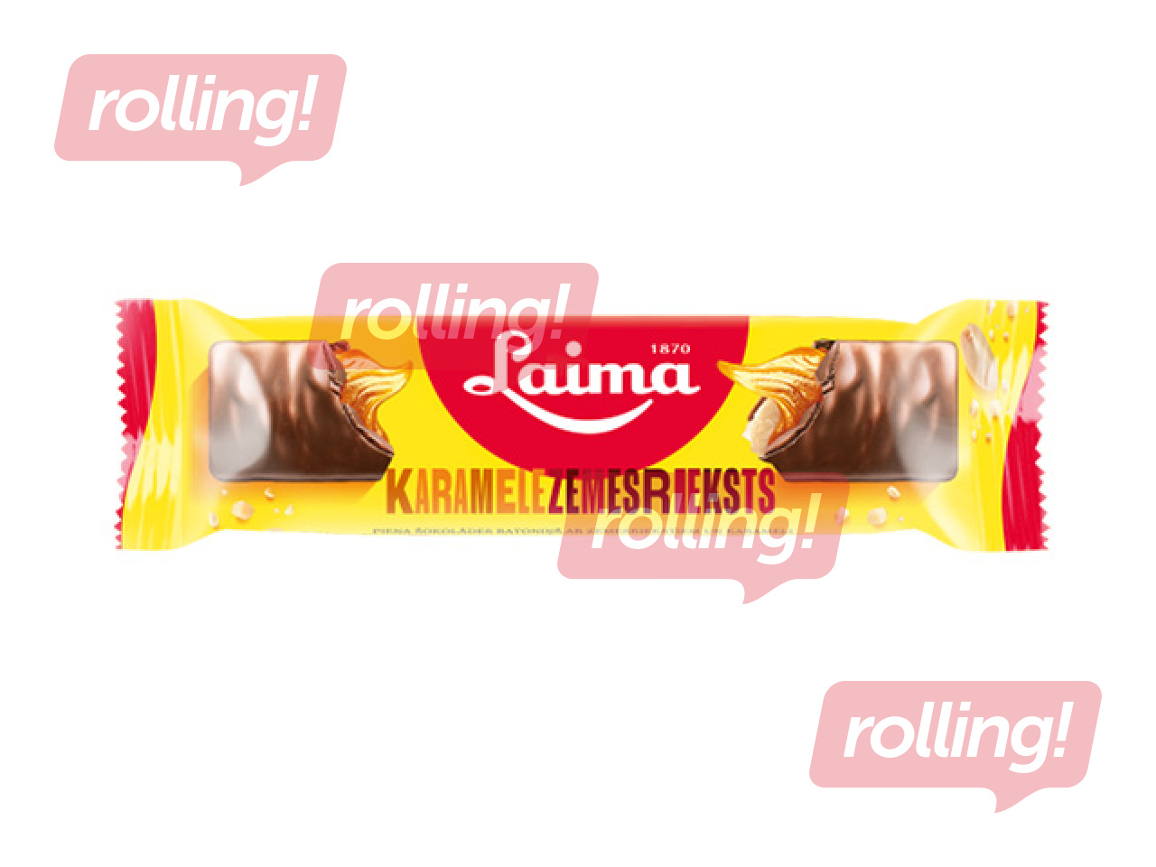 Batoon Laima, piimašokolaad maapähklite ja karamelliga, 50g