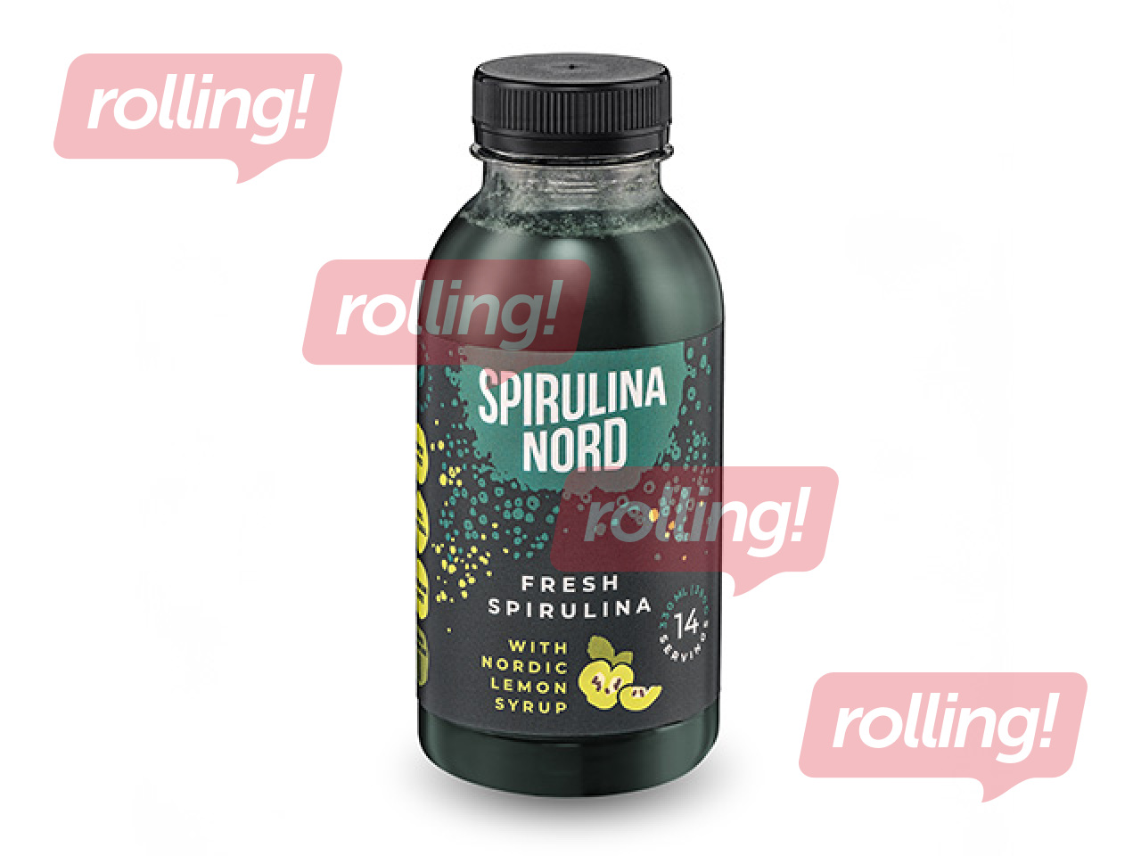Spirulīna SpirulinaNord, svaiga, ar cidoniju sīrupu, 330ml(Taras depozīts iekļauts cenā)