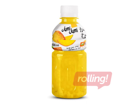 Drink Jumi Jumi, mango with coconut jelly pieces, 320ml (Deposit included in the price)