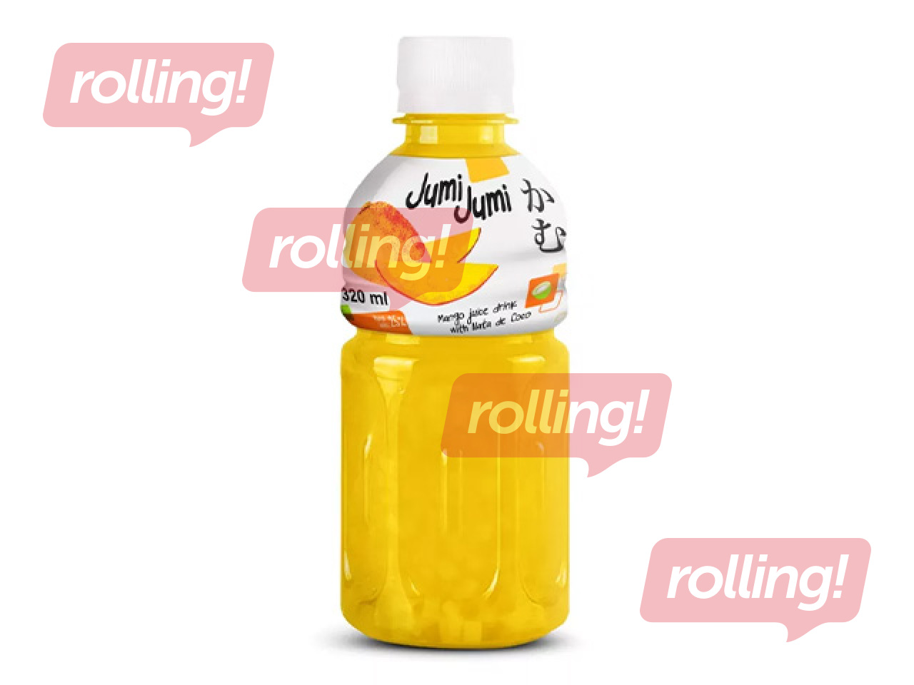 Drink Jumi Jumi, mango with coconut jelly pieces, 320ml (Deposit included in the price)