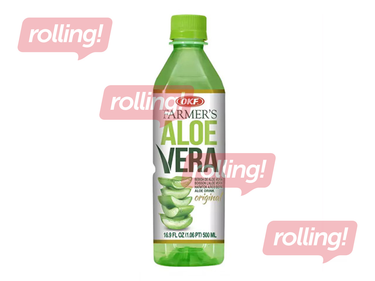 Dzēriens OKF, Aloe Vera ar balto vīnogu sulu, 500ml (Taras depozīts iekļauts cenā)