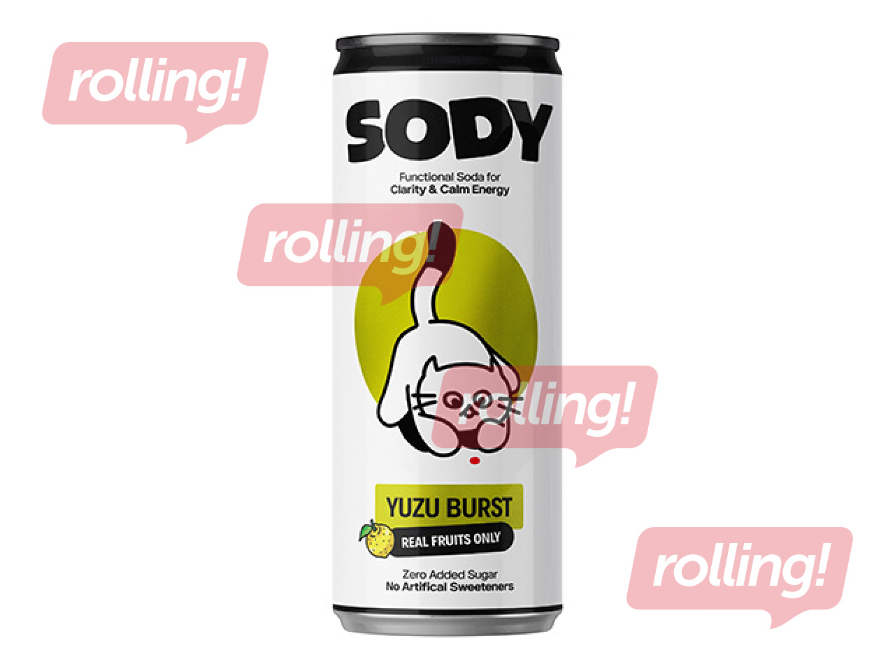 Gāzēts funkcionālais dzēriens Sody Yuzu, 330ml (Taras depozīts iekļauts cenā)