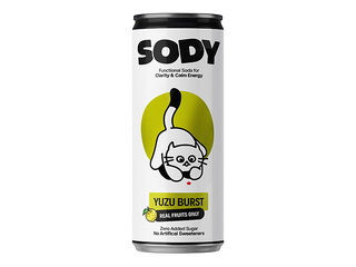 Газированный функциональный напиток Sody Yuzu, 330ml (депозит включён в цену)