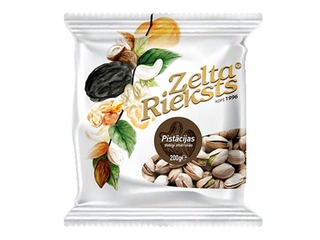 Pistachios Zelta rieksts naturally opened, salted, 500g