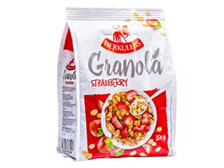 Мюсли Геркулес Granola с клубникой, 350г