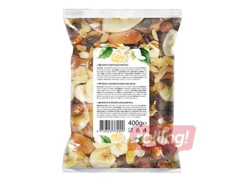 Riekstu - augļu kokteilis Zelta rieksts, 400g