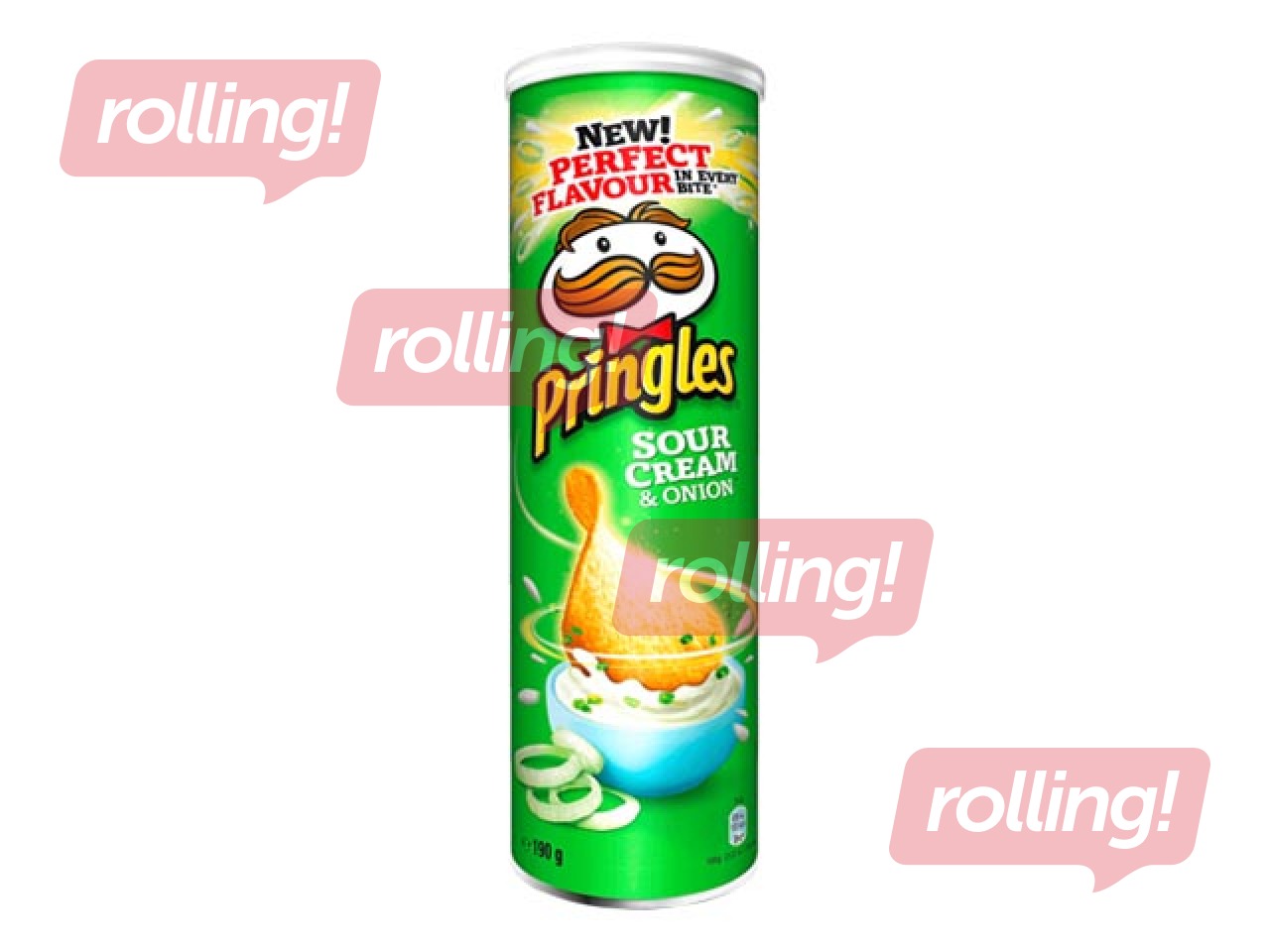 Čipsi Pringles ar krējumu un sīpoliem, 165g