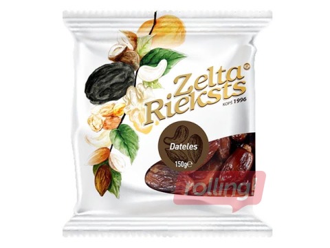Žāvētas dateles Zelta Rieksts, bez kauliņiem, 150g 