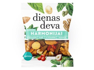 Смесь орехов и сухофруктов Dienas deva для «Гармонии», 40г